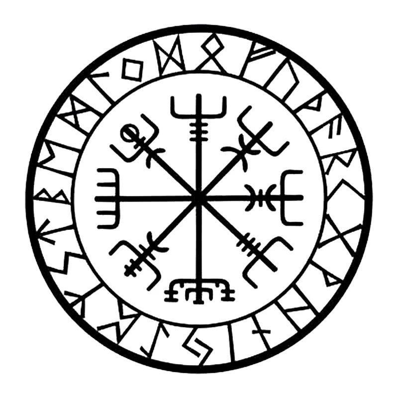 Creative Compass Rune Vinyl Car Styling Decal