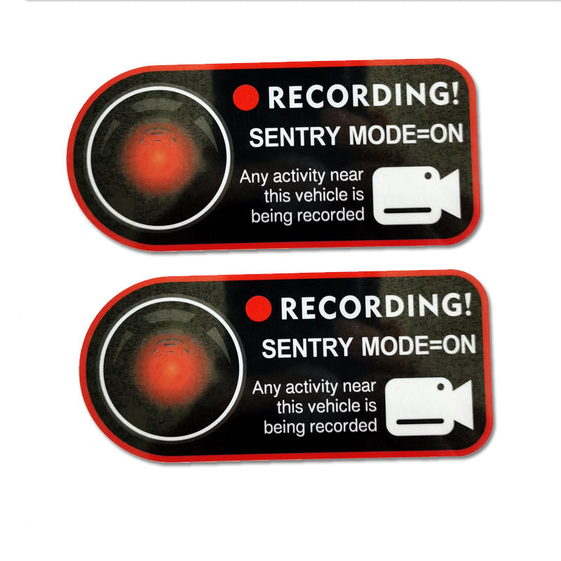 Suitable For Car Sentry Mode Warning Stickers