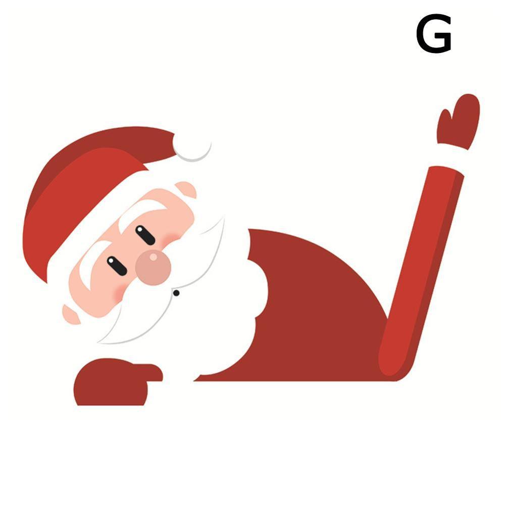 Santa Wiper Car Sticker without Straps