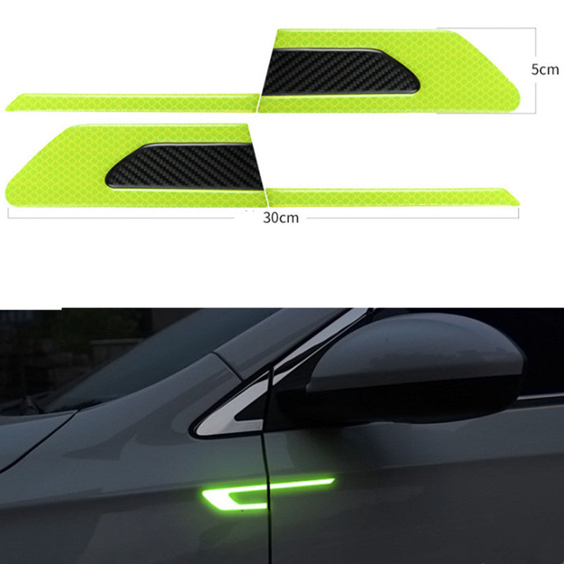 Body wheel brow reflective stickers