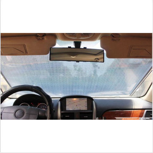 Automatic Winding Car Front Rear Sunshade Car Supplies Supermarket Laser Sun Bloc