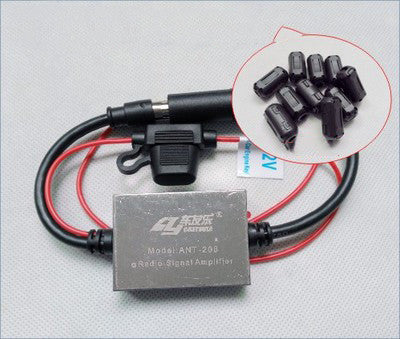 The Fourth Generation 12V Car Radio FM Antenna Signal Amplifier