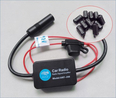 The Fourth Generation 12V Car Radio FM Antenna Signal Amplifier