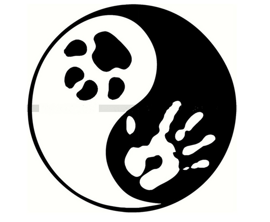 Custom Made For Foreign Trade Vehicle Sticker Yin Yang Pet Cat Dog Paw Print