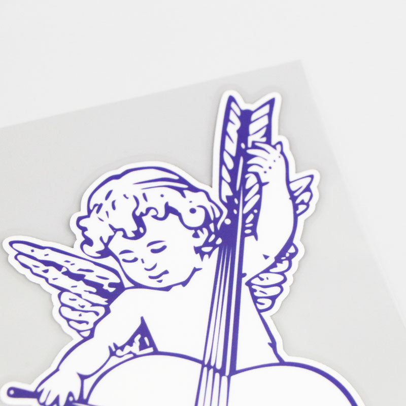 Christian Angel Playing The Cello Exterior Decoration Sticker