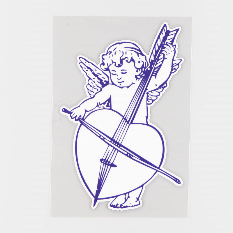 Christian Angel Playing The Cello Exterior Decoration Sticker