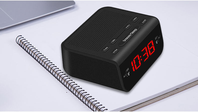 LED Multifunctional Radio Creative Desktop Digital Alarm Clock Radio