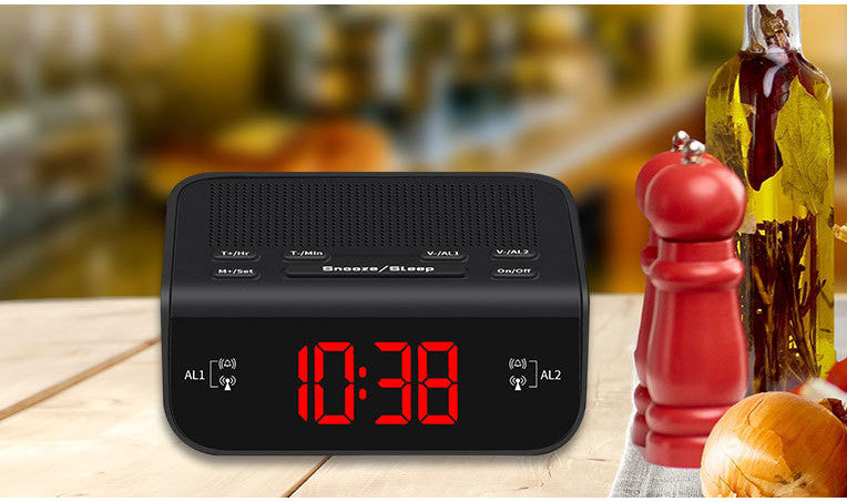 LED Multifunctional Radio Creative Desktop Digital Alarm Clock Radio