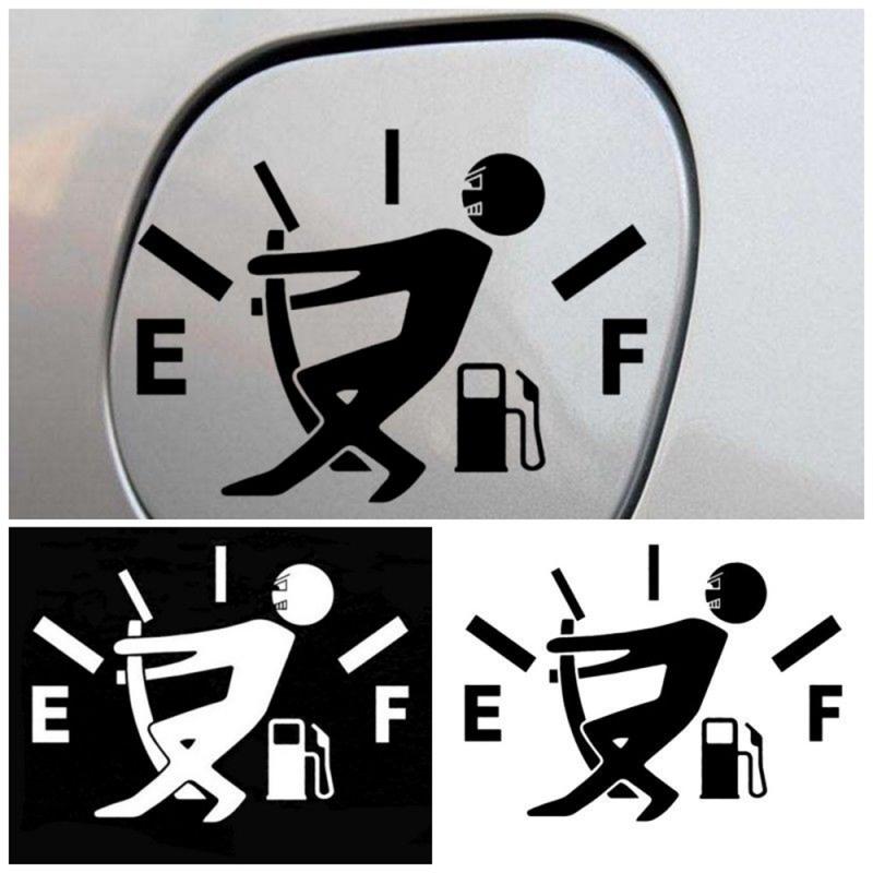 Funny Car Sticker Pull Fuel Tank Pointer Ef Fuel Tank  Car Sticker Fuel Tank Vinyl Sticker Decal