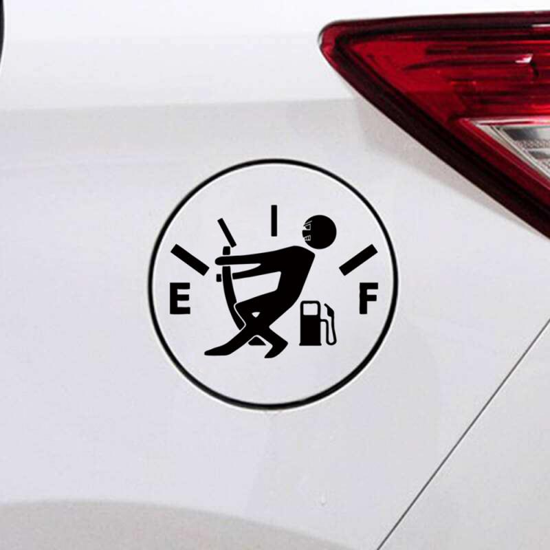 Funny Car Sticker Pull Fuel Tank Pointer Ef Fuel Tank  Car Sticker Fuel Tank Vinyl Sticker Decal