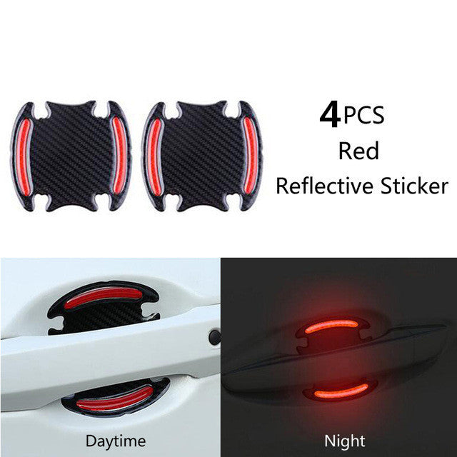 Carbon fiber handle anti-scratch nail cover car sticker car door handle wrist anti-scratch sticker paint protection film reflective