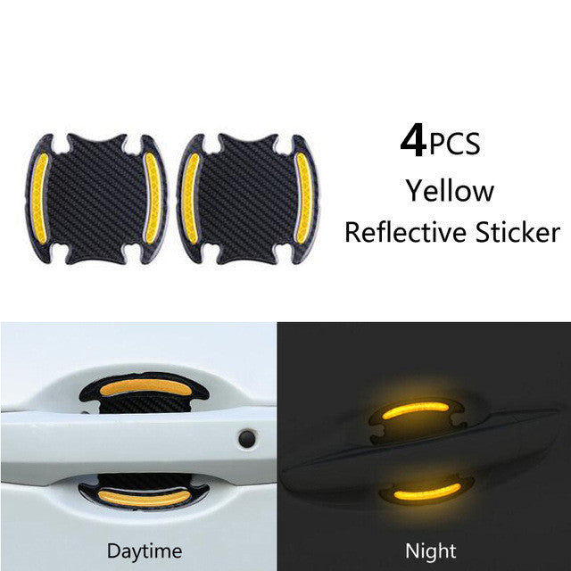 Carbon fiber handle anti-scratch nail cover car sticker car door handle wrist anti-scratch sticker paint protection film reflective