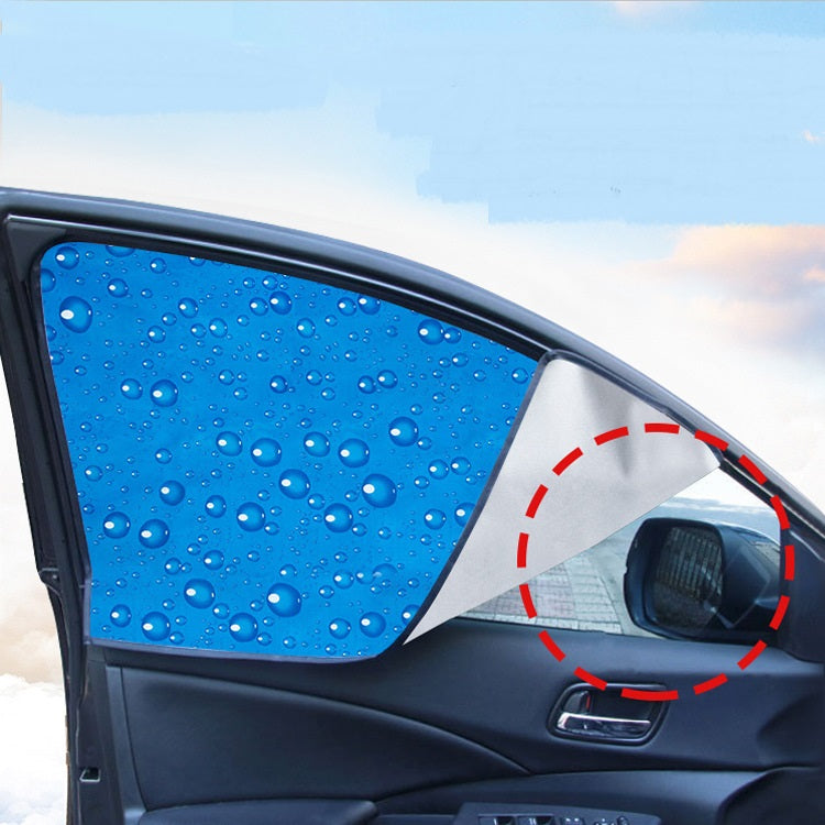 Single Layer Sunscreen Retractable Magnetic Car Curtain