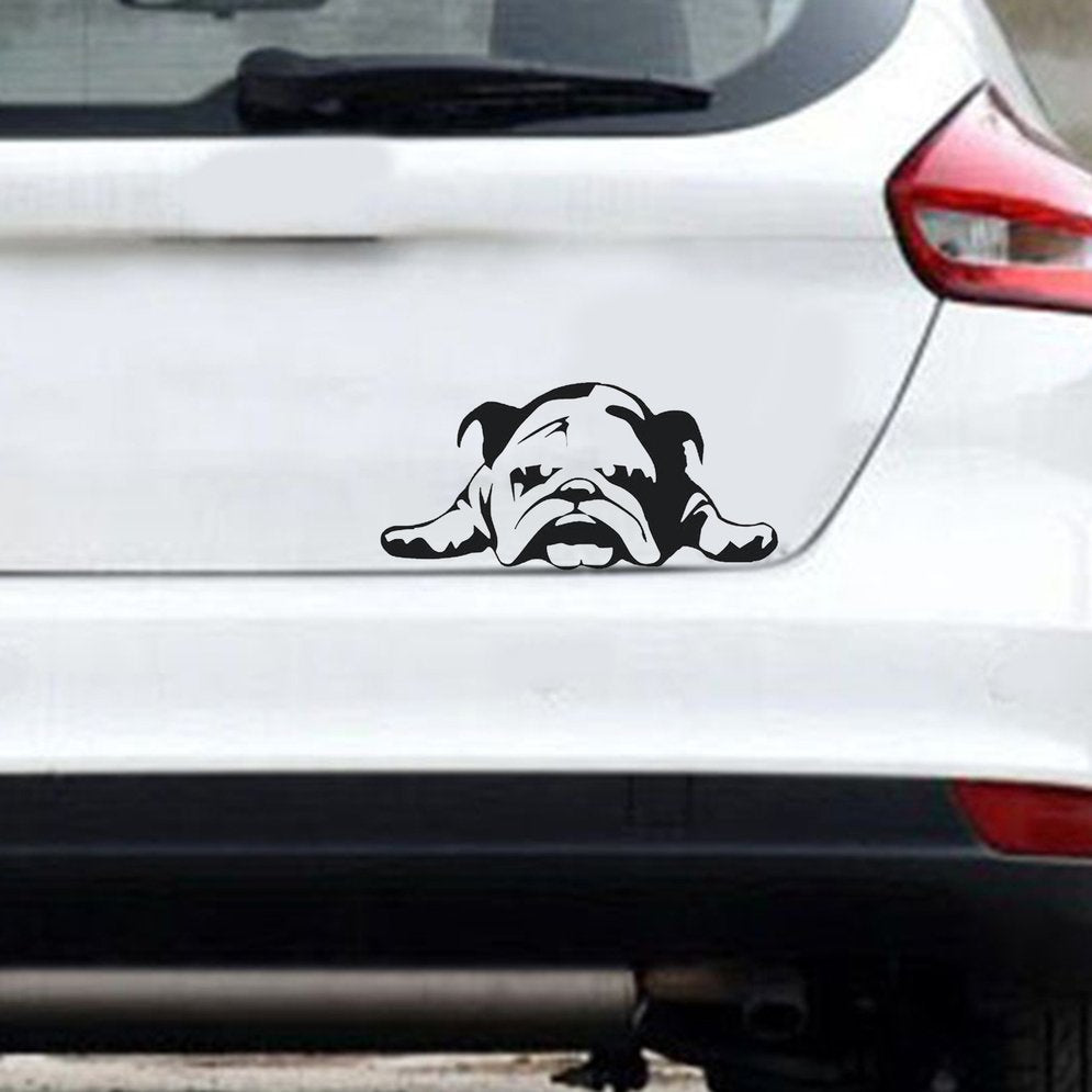 Bulldog scratch-resistant car stickers