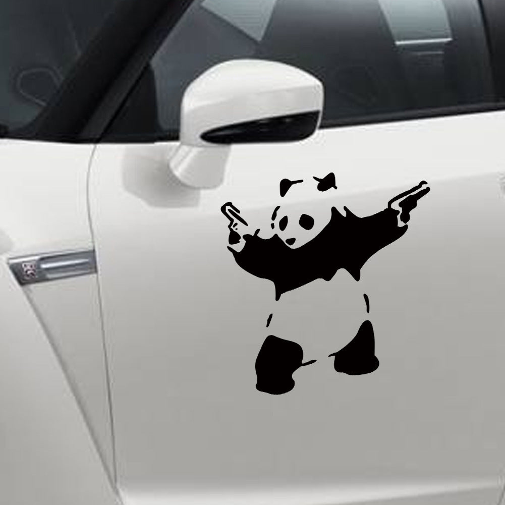 Outdoor sports panda car sticker