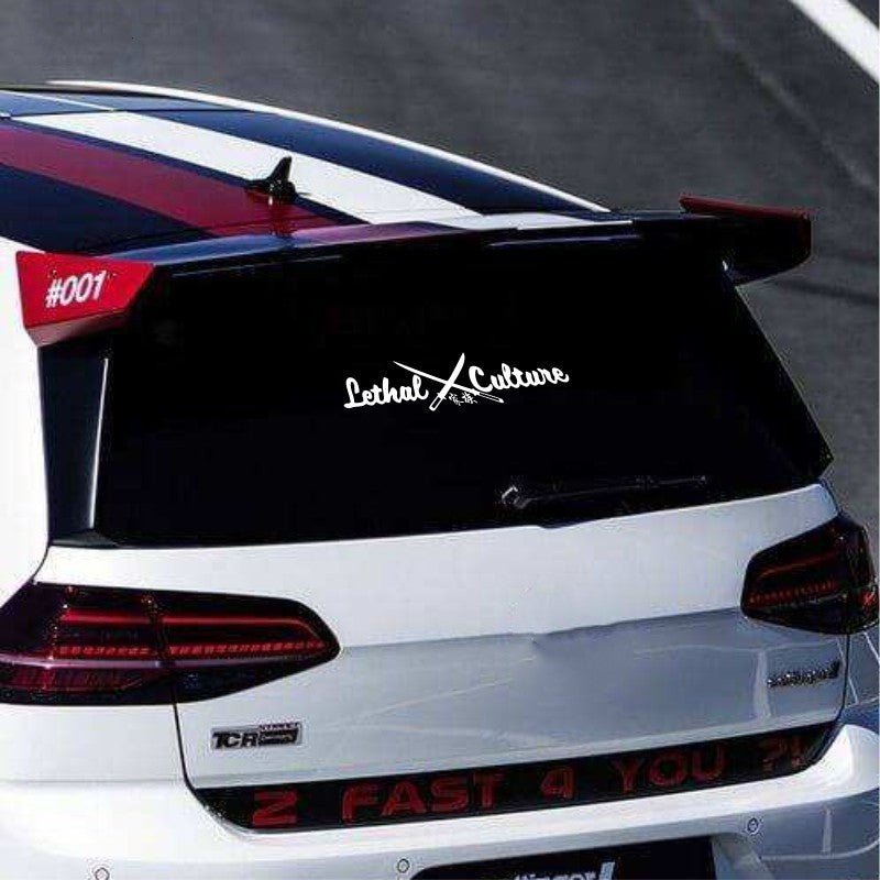 Car Rear Windshield Glass Family Sticker