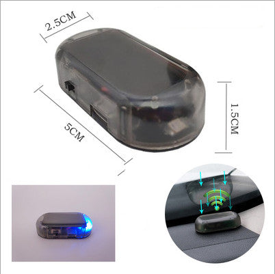 Solar simulation anti-theft warning light