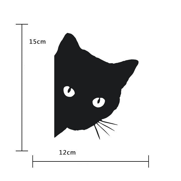 Cat personality reflective decorative car sticker