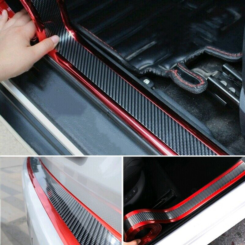 Anti-stepping Universal Modified Pedal Trim Strip Carbon Fiber