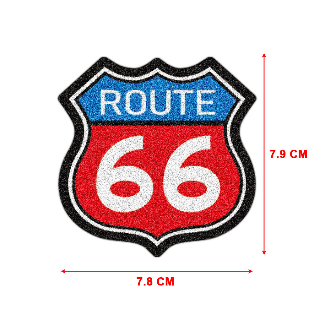 Antique Motorcycle No.66 Highway Waterproof Sticker