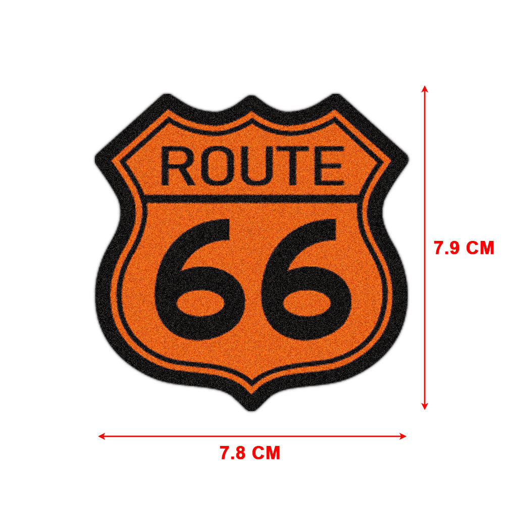 Antique Motorcycle No.66 Highway Waterproof Sticker