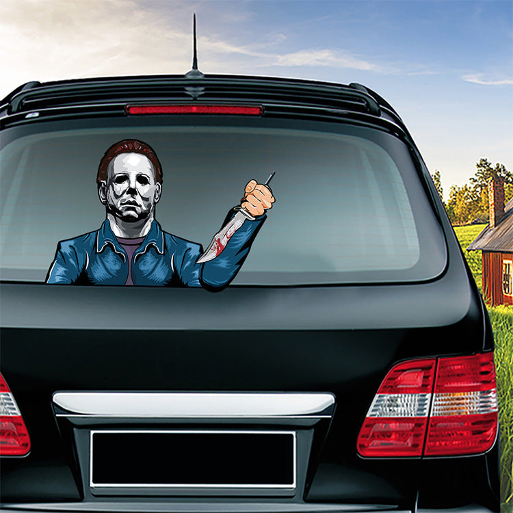 Halloween wiper sticker