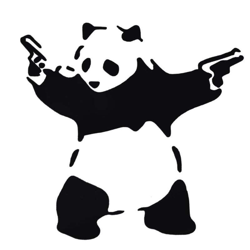 Outdoor sports panda car sticker