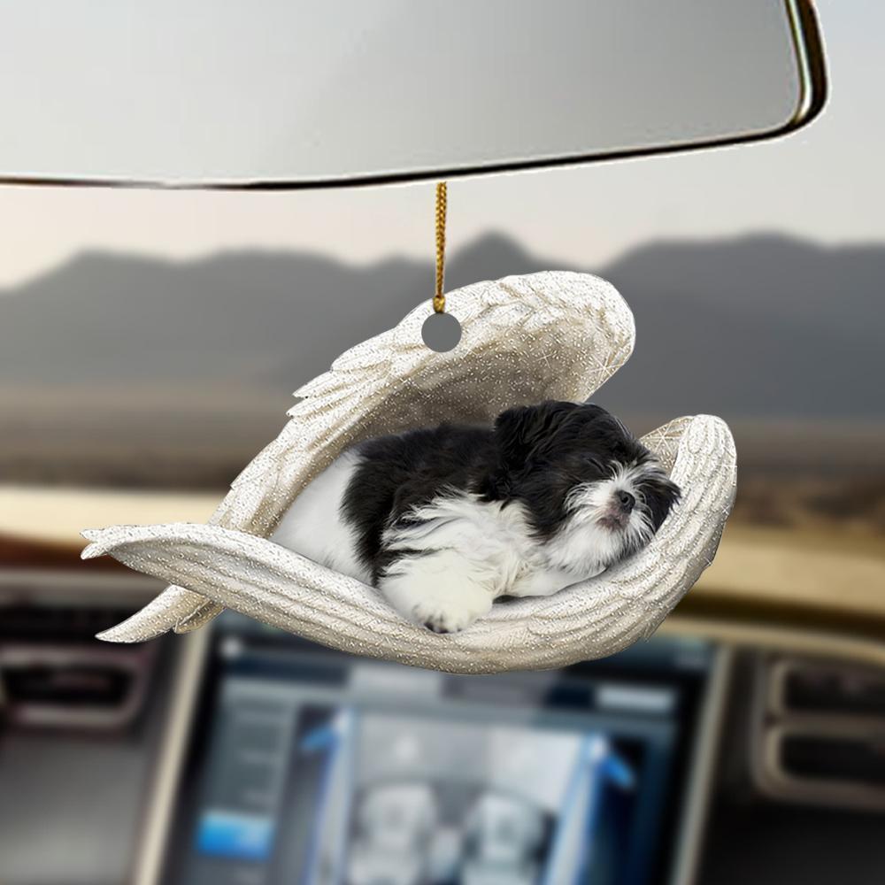 Car Pendant Sleeping Dog Angel Home Decor Acrylic Showcase Hanging Ornaments For Doors