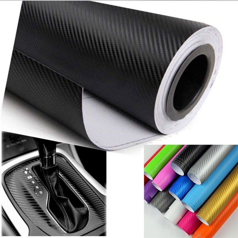 3D Stereo Carbon Fiber Stickers Car Body Interior And Exterior Decoration Change Decoration