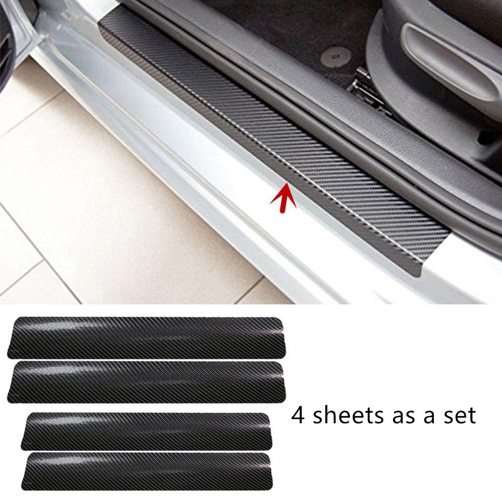 Carbon Fiber Grain General Bumper Door Sill Strip