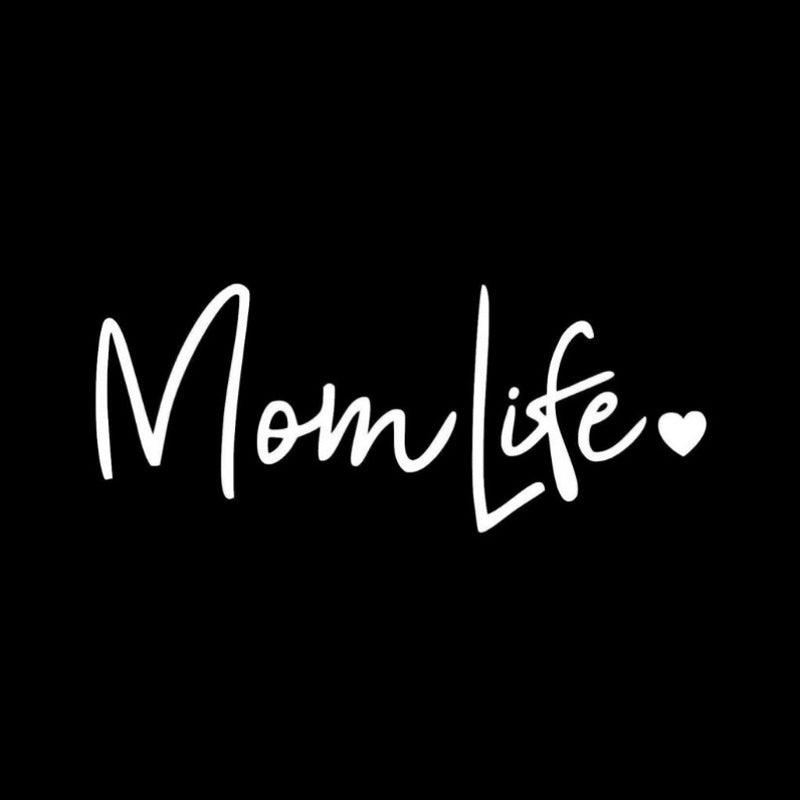 Car Decals Mom Life Cute Carved Window Wall Stickers