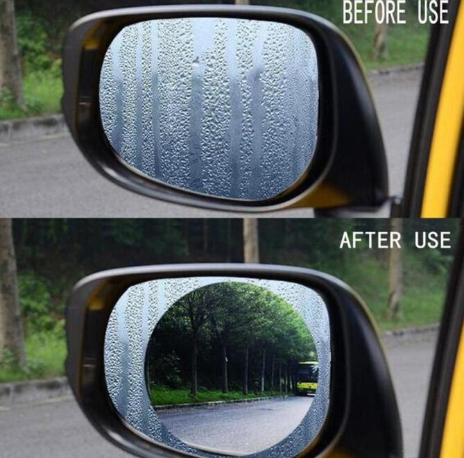 Oval Anti-Moist Waterproof Side Mirror Sticker