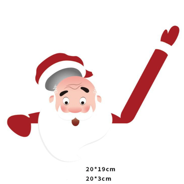 Santa Wiper Car Sticker without Straps