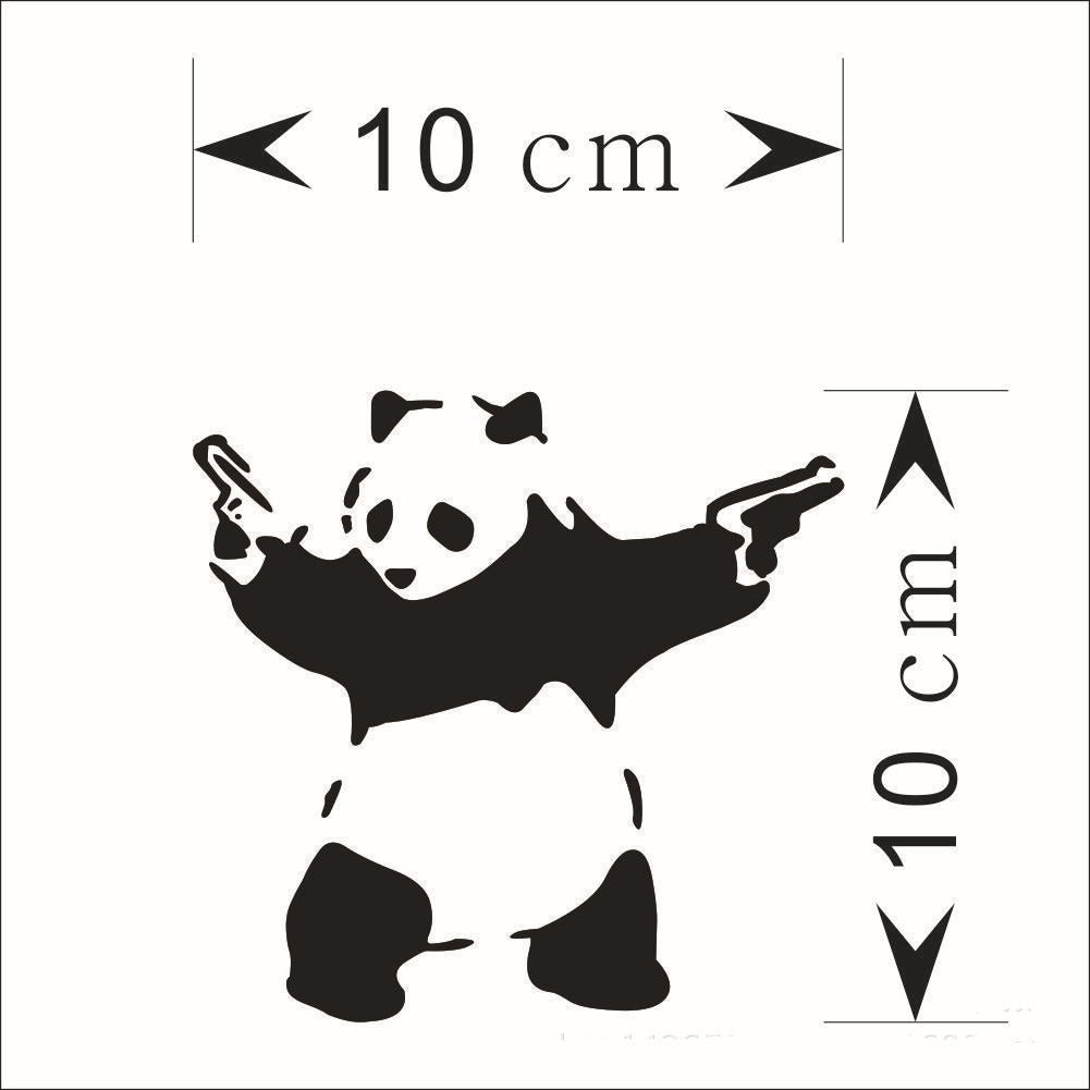 Outdoor sports panda car sticker