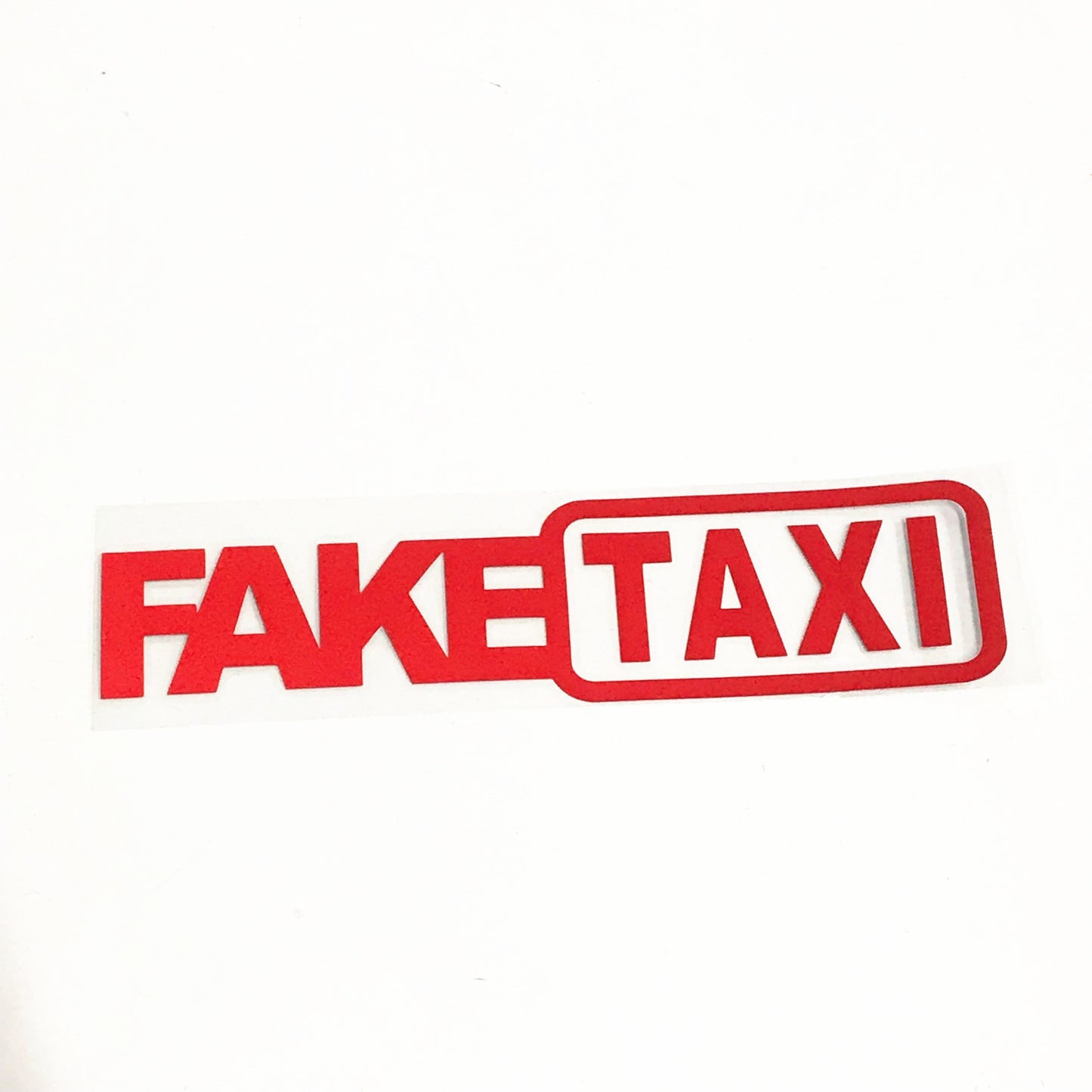 Fake Taxi Drifting Sign Funny Car Sticker