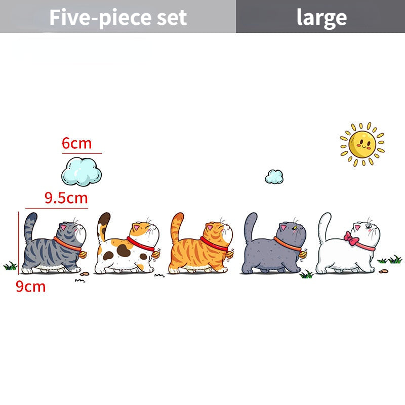 New Climbing Cats Car Sticker Funny Animal Styling Waterproof Decoration