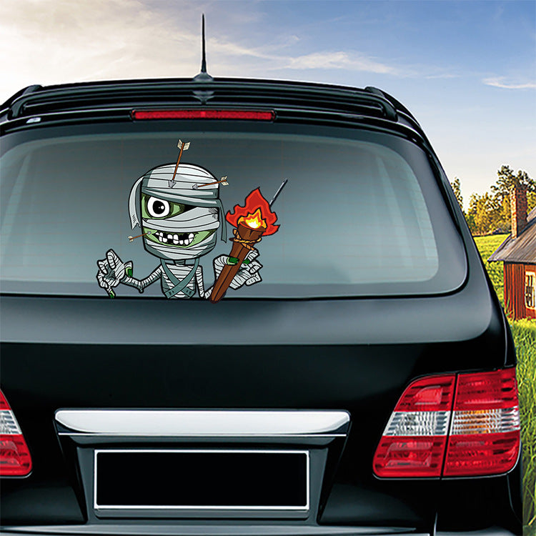 Halloween wiper sticker