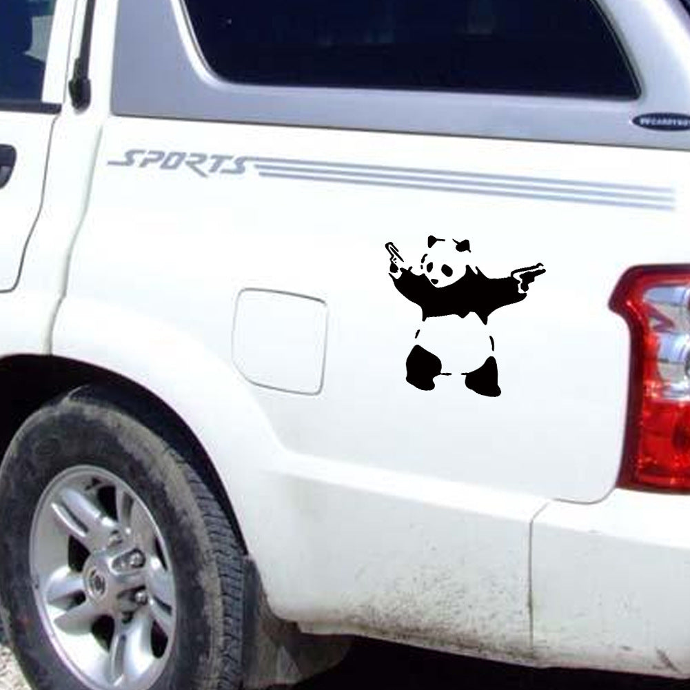 Outdoor sports panda car sticker