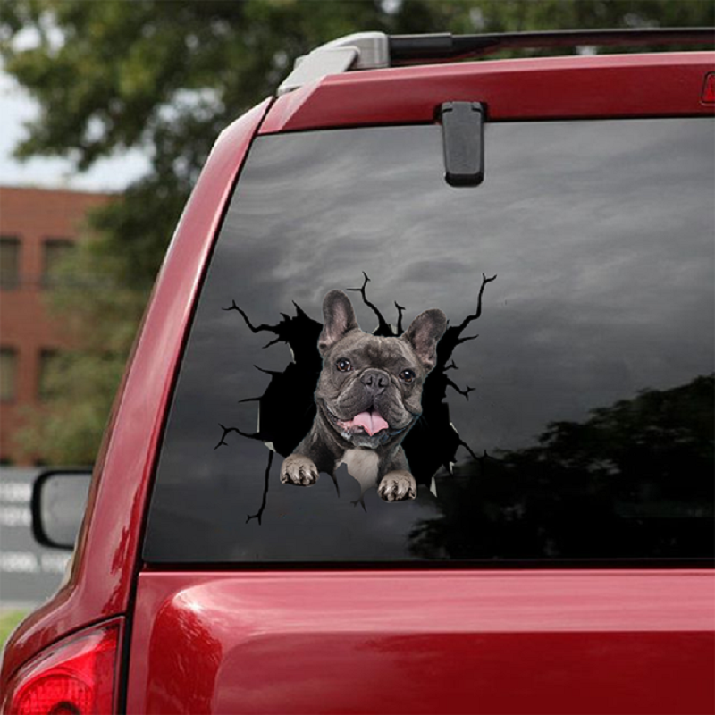 Animal Wall All Kinds Of Puppy Creative Broken Hole Car Window Electrostatic Stickers