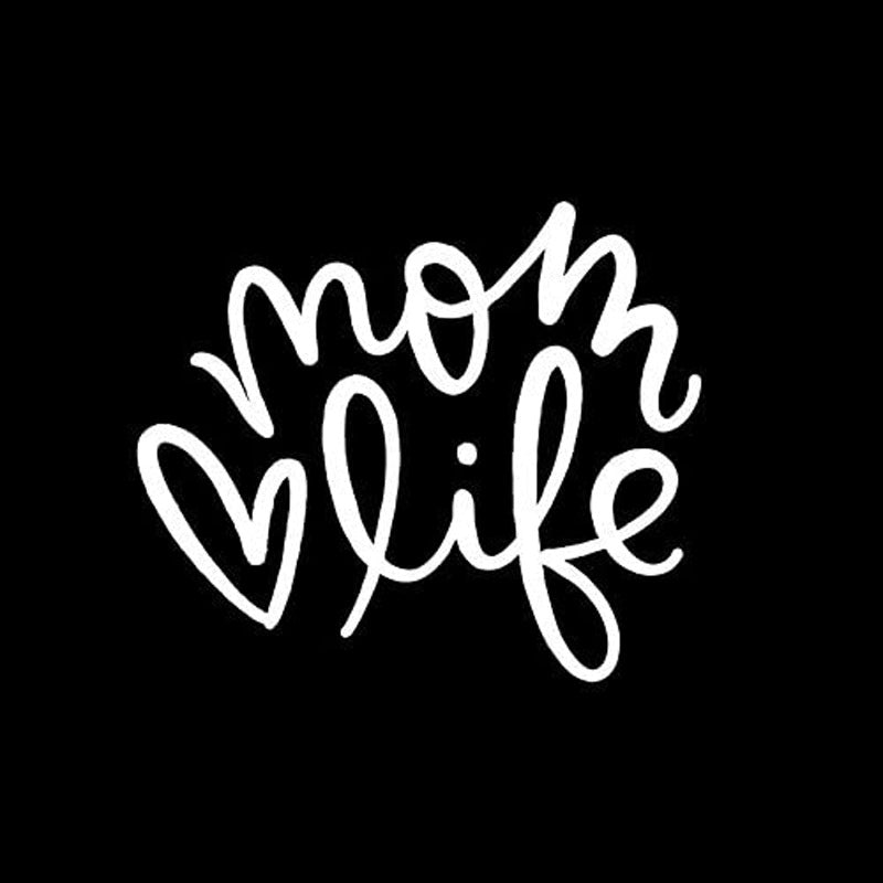 Car Decals Mom Life Cute Carved Window Wall Stickers