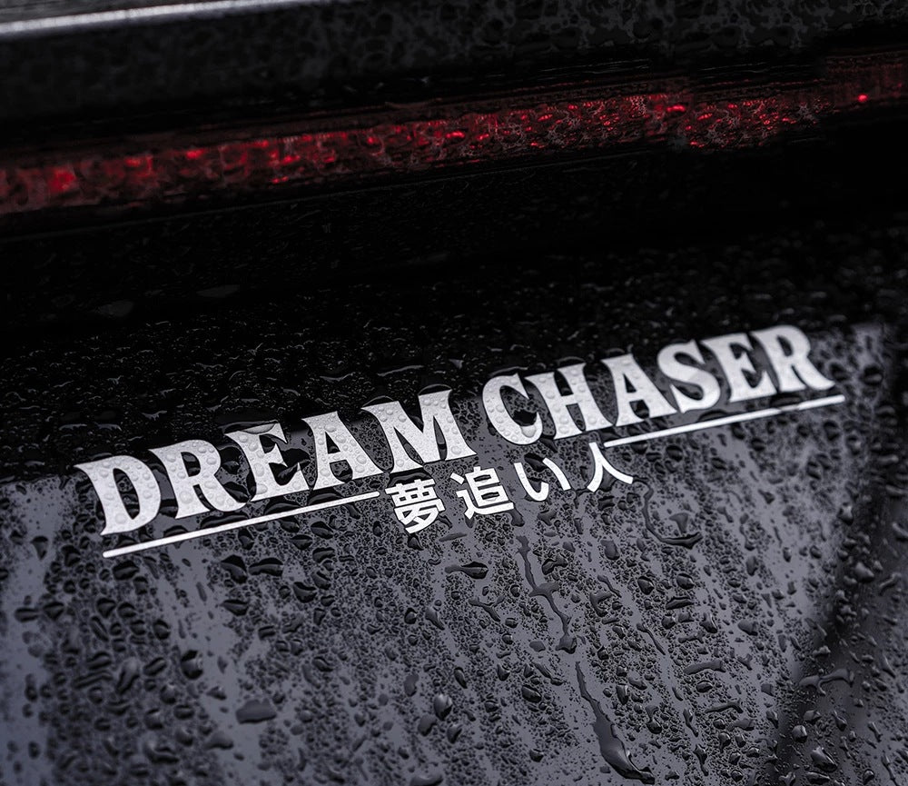 Chinese Sticker For Dream Chaser On Car Rear Window Glass