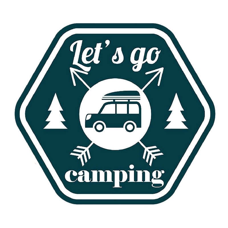 Camping Funny Car Sticker Cartoon Creative Motorcycle Refrigerator Skateboard