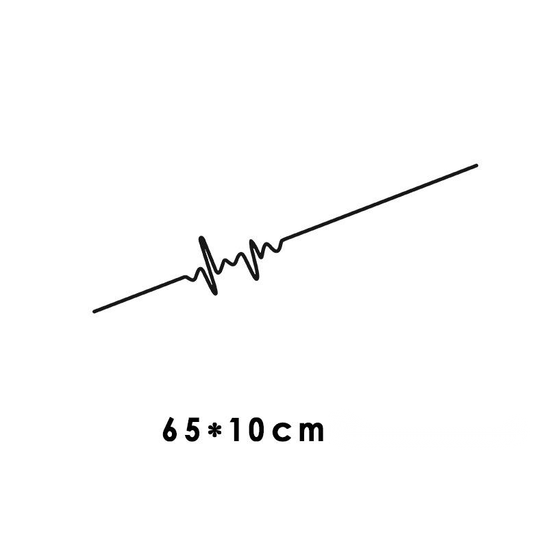 Car Electrocardiogram Creative Sound Wave Chart Car Sticker