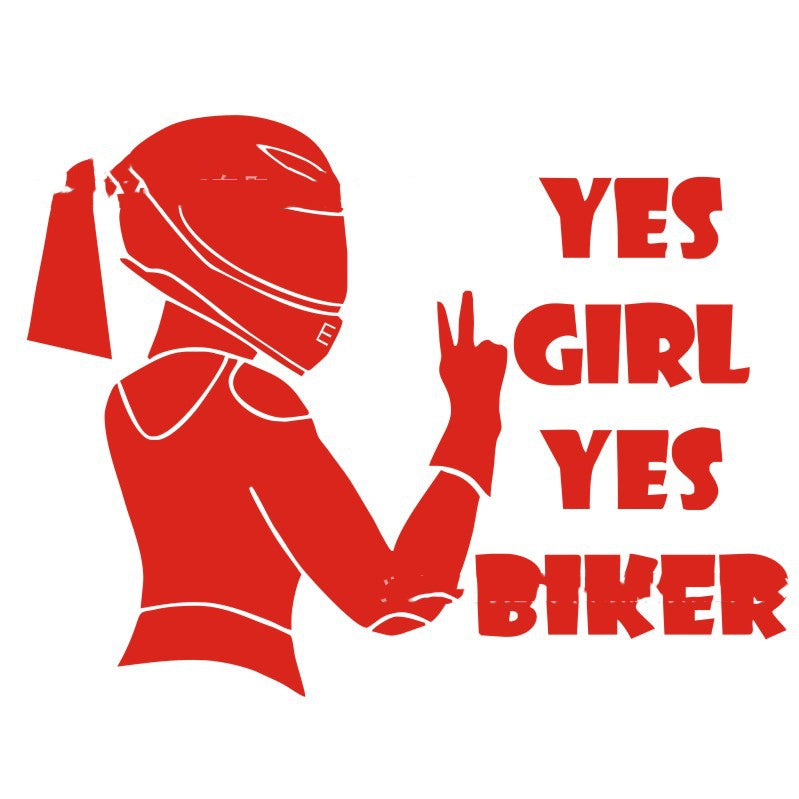 Female Motorcycle Car Modification Sticker Body Sticker