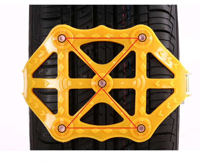 Emergency Tire Snow Chain Double Buckle