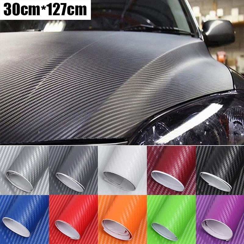 3D Stereo Carbon Fiber Stickers Car Body Interior And Exterior Decoration Change Decoration