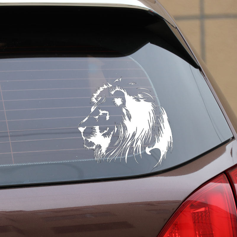 Meditation Lion Personalized Car Sticker