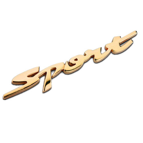 Metallic Personality SPORTS TURBO Decorative Car Logo