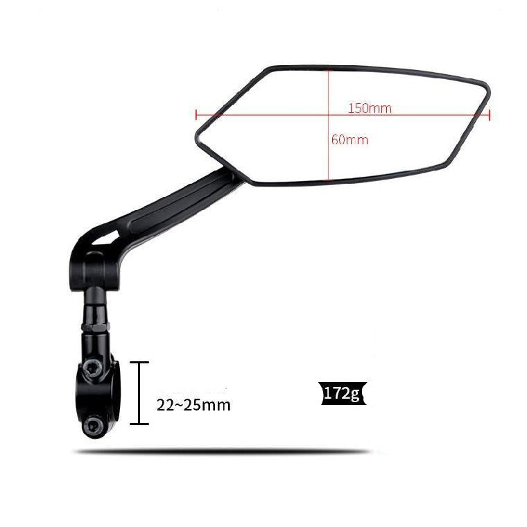 Wide-Angle Motorcycle Multi-Function Scooter Rearview Mirror Decoration Adjustment